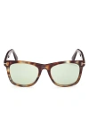 Tom Ford Photochromic Kevyn 52mm Square Sunglasses In Brown
