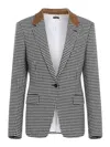 Tom Ford Houndstooth Single Breasted Tailored Jacket In Multi