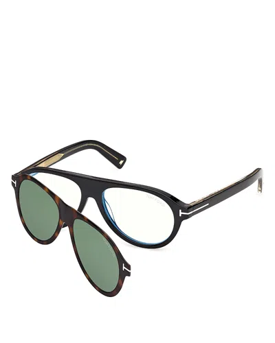 Tom Ford Pilot Blue Light Glasses, 55mm In Multi