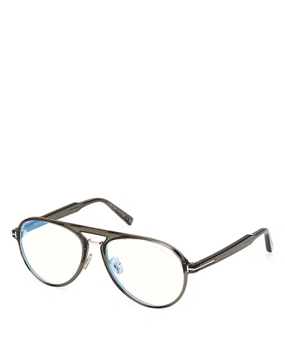 Tom Ford Pilot Eyeglasses, 57mm In Gray