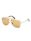 Tom Ford Pilot Frame Ft1307 Sunglasses In Gold