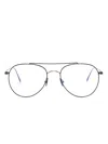 Tom Ford Pilot-frame Glasses In Black