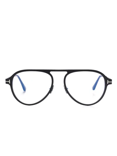 Tom Ford Pilot-frame Glasses In Black