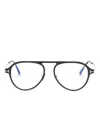 Tom Ford Pilot-frame Glasses In Gold
