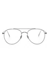 Tom Ford Pilot-frame Glasses In Grey