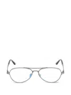 Tom Ford Pilot-frame Glasses In Metallic