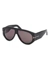 Tom Ford Bronson 60mm Aviator Sunglasses In Brown
