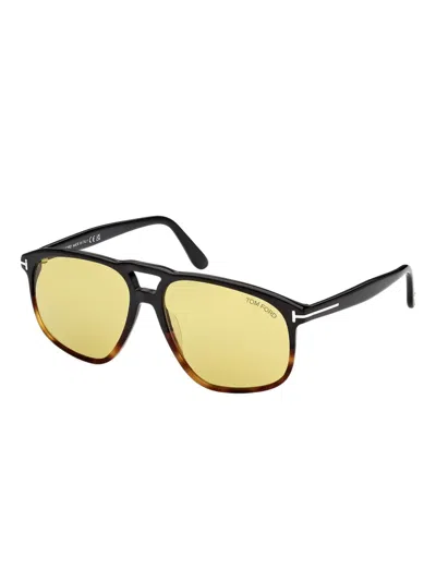 Tom Ford Pilot-frame Sunglasses In Black