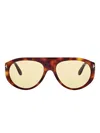 Tom Ford Pilot-frame Sunglasses In Brown