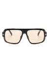 Tom Ford Pilot-frame Sunglasses In Black