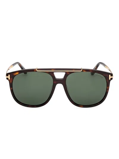 Tom Ford Pilot-frame Sunglasses In Brown