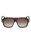 Tom Ford Eyewear Pilot Frame Sunglasses In Brown