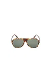 Tom Ford Pilot Frame Sunglasses In Gray