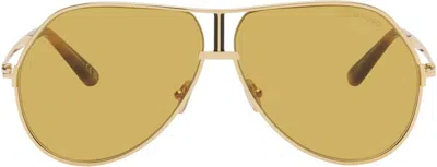 Tom Ford Pilot-frame Sunglasses In Yellow