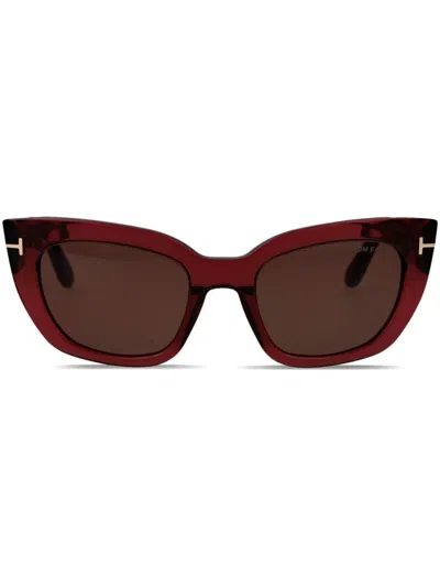 Tom Ford Pilot-frame Sunglasses In Brown