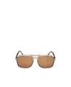 Tom Ford Pilot Frame Tinted Sunglasses In Nude