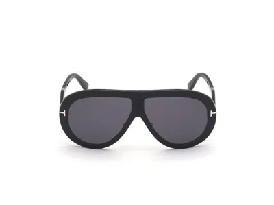 Tom Ford Cecil Pilot Sunglasses, 55mm In Black