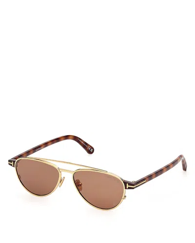 Tom Ford Pilot Sunglasses, 55mm In Red