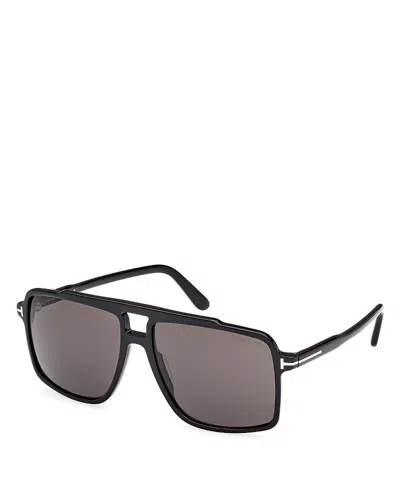 Tom Ford Ft1177 Oversized Square Frame Sunglasses In Brown