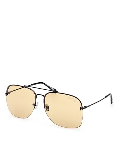 Tom Ford Pilot Sunglasses, 64mm In Black