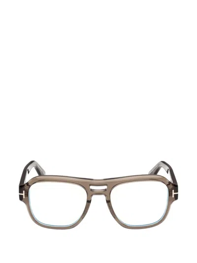 Tom Ford Pilot-frame Glasses In Brown