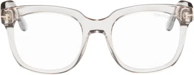 Tom Ford Pink Blue Block Large Glasses In White