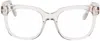 Tom Ford Pink Blue Block Large Glasses In 72 Shiny Pink