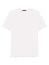 Tom Ford Pink Cotton Blend T-shirt In White