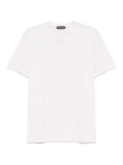 TOM FORD PINK COTTON BLEND T-SHIRT