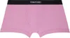 Tom Ford Pink Cotton Boxer Briefs In Iris