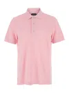 Tom Ford Pimk Short-sleeves Polo In Cotton Piquet Jersey Man In Pink