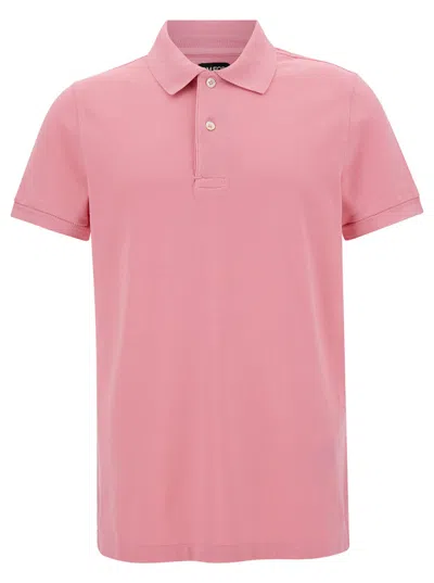 TOM FORD PINK COTTON POLO SHIRT