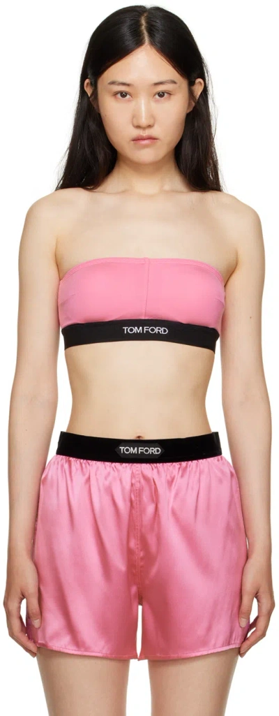 Tom Ford Pink Signature Bra In Dp152 Rosebloom