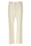 Tom Ford Pinstripe Pants In Neutral