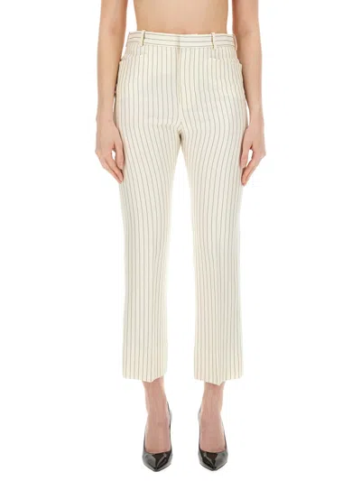 Tom Ford Pinstripe Pants In Neutral