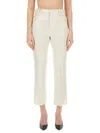 Tom Ford Striped Wool-blend Straight-leg Trousers In Neutrals