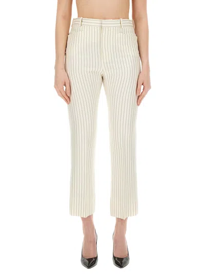 Tom Ford Pinstripe Pants In Neutral
