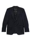 Tom Ford Pinstripe Wool Jacket In Blue