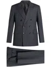 Tom Ford Pinstriped Suit In グレー