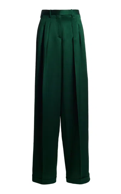 Tom Ford Pinstriped Wool-mohair Cigarette Pants In Multi