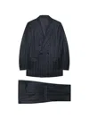 Tom Ford Pinstripe-pattern Double-breasted Suit In Blue