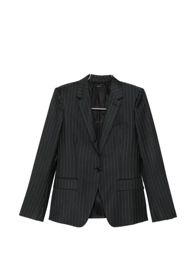 Tom Ford Pinstripe-pattern Single-breasted Blazer In Black