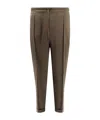 Tom Ford Pintuck Drawstring Track Pants In Brown