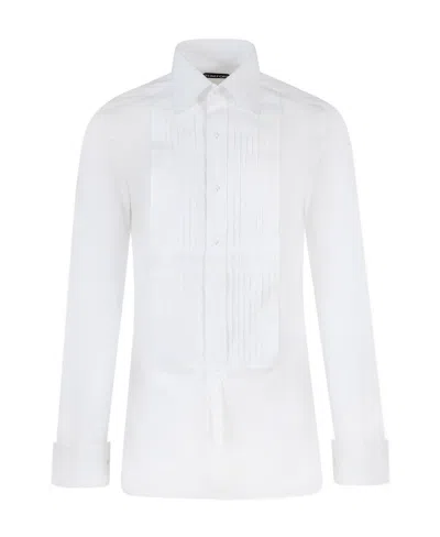 TOM FORD TOM FORD PINTUCK POPLIN SHIRT