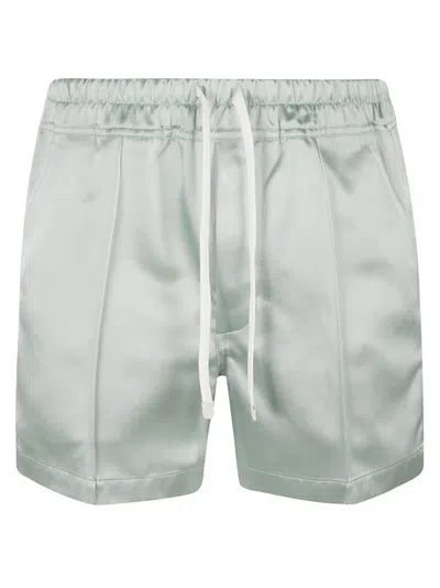 TOM FORD PIPING EMBELLISHED SHINY SHORTS
