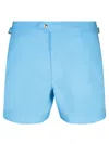 TOM FORD TOM FORD PIPING LIGHT BLUE/WHITE SWIMSUIT