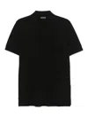Tom Ford Piqu Polo In Black