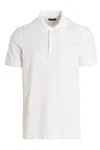 Tom Ford White Polo Shirt With Classic Collar In Cotton Blend Man