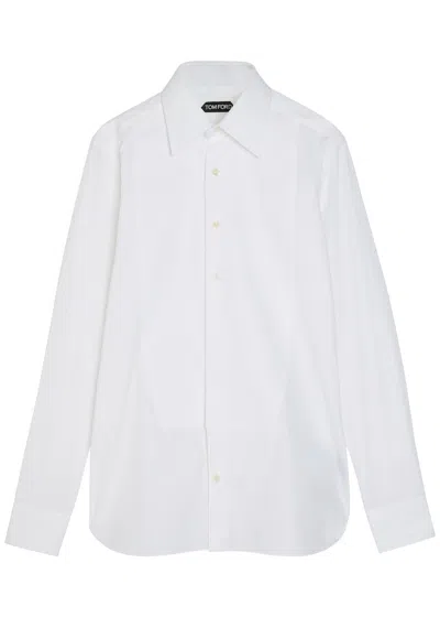Tom Ford Optical Plain Button-up Shirt In White