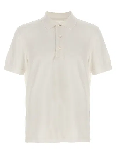 Tom Ford Piqué Cotton-blend Polo Shirt In Cream